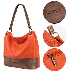 Montana West Top Handle Hobo Bag